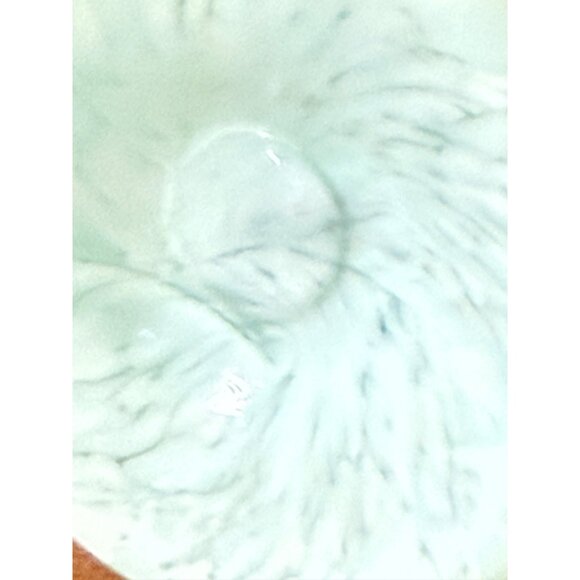 Vtg. Hand-Blown Unique Swirl Design Glass Union Station Type Retro Glass - Picture 8 of 9